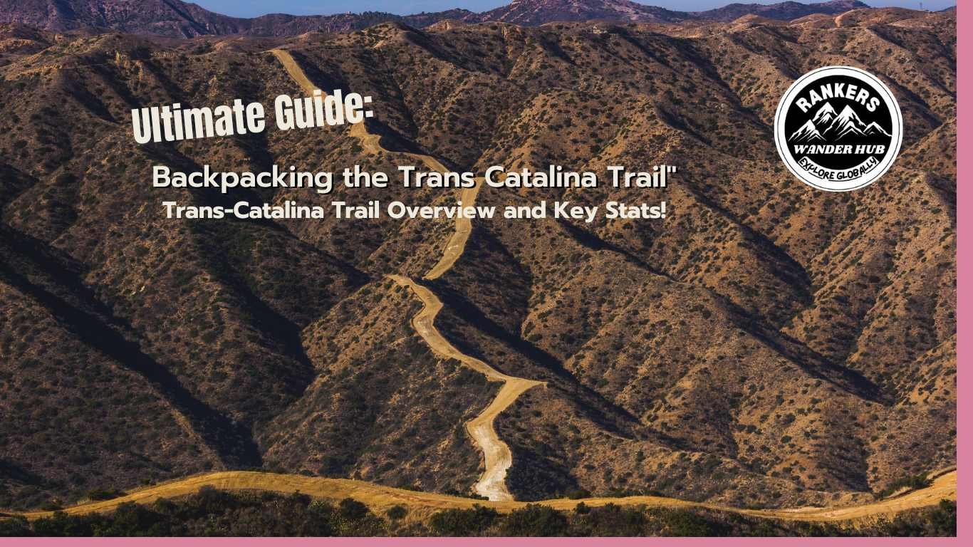 "Curving trails on the rugged terrain of the Trans Catalina Trail, showcasing the challenging and scenic landscape for backpacking."